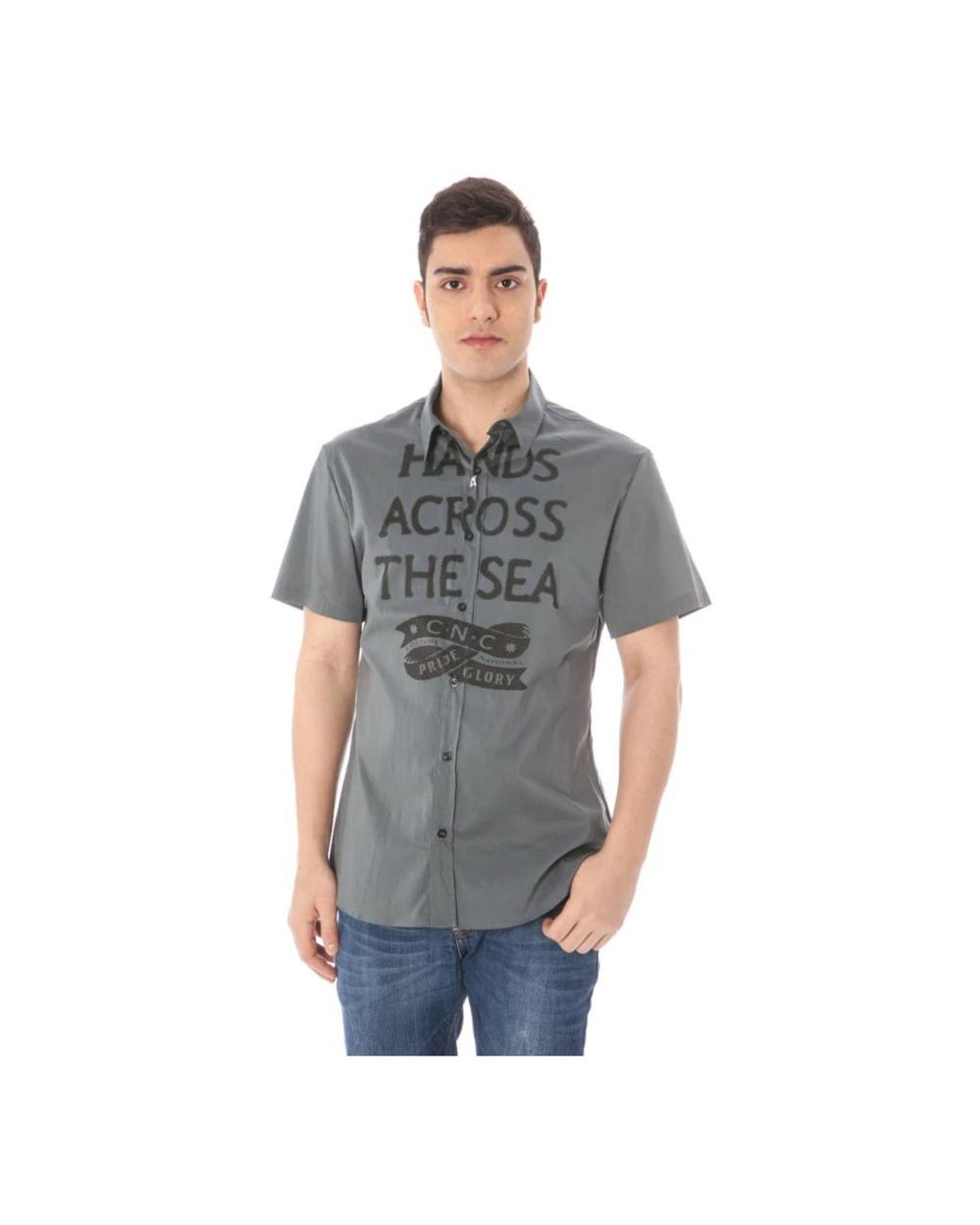 CoSTUME NATIONAL Gray Short Sleeve Shirts for men