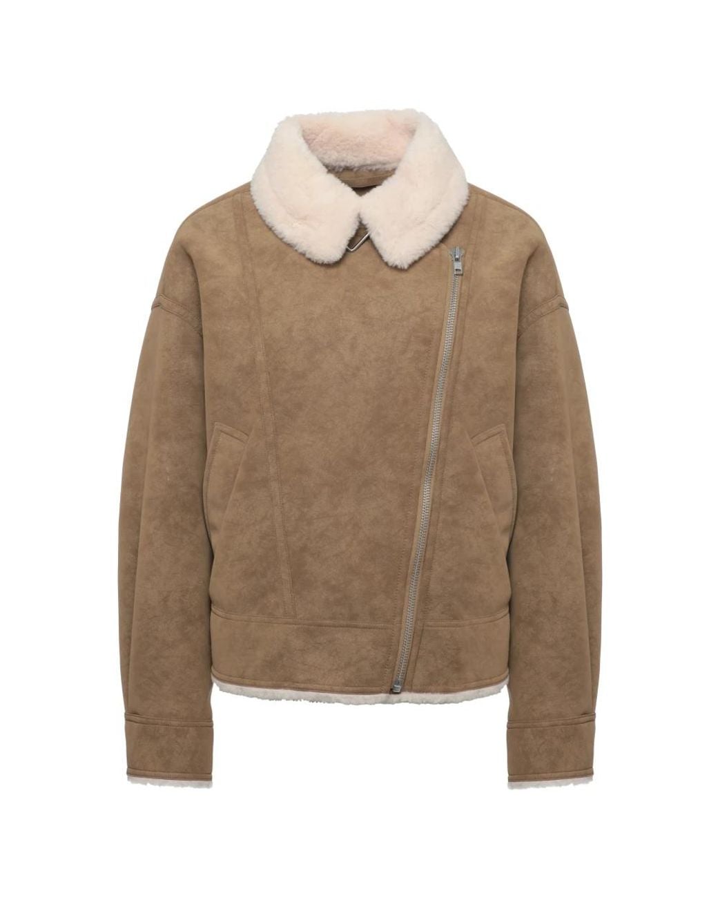 Stand Studio Shearling Jas in het Brown
