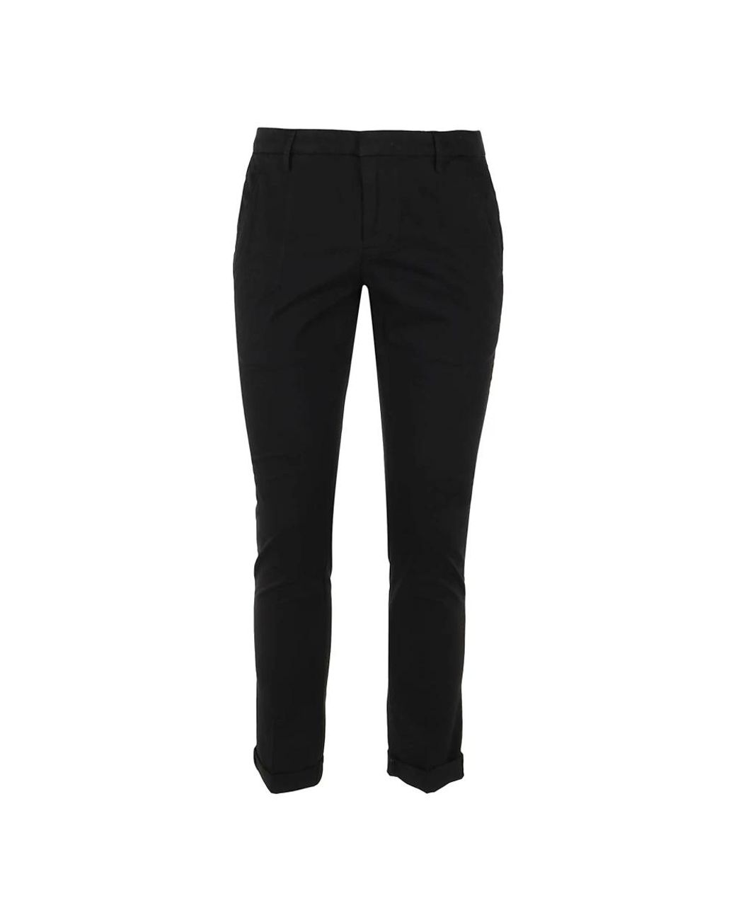 Dondup Black Slim-Fit Trousers for men