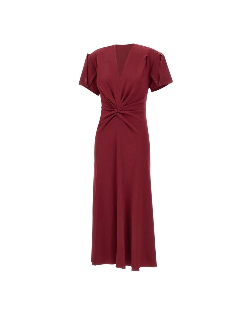 Victoria Beckham Red Midi Dresses