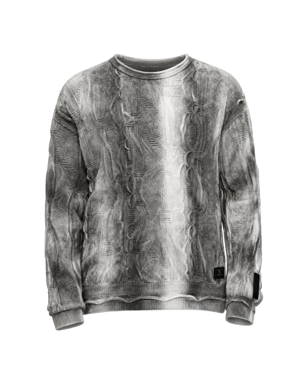 carlo colucci Gray Round-Neck Knitwear for men