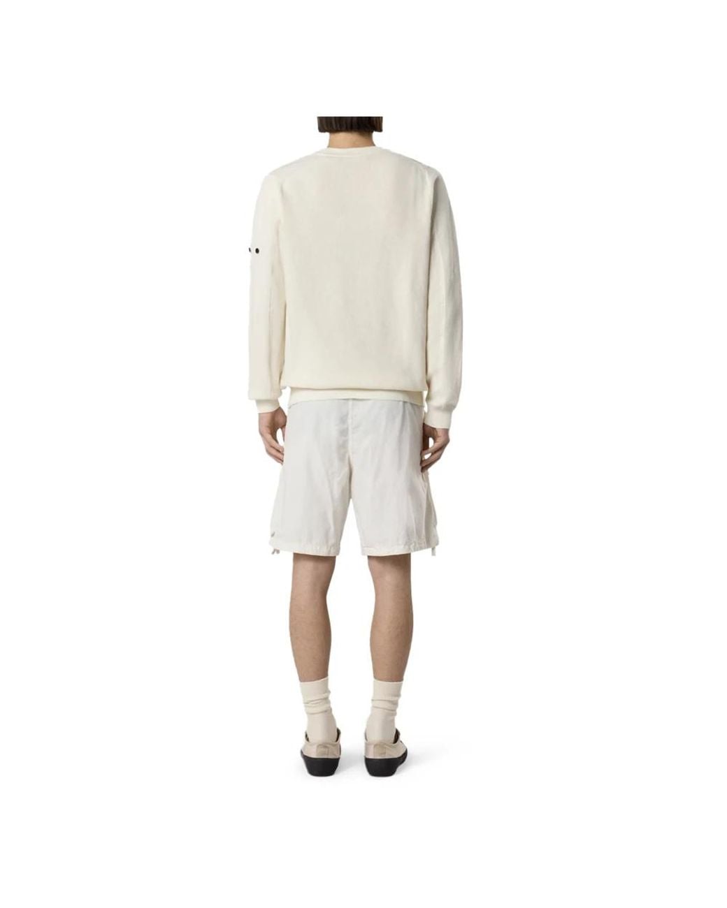 Stone Island White Casual Shorts for men