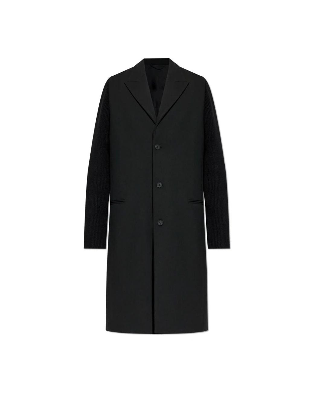 DIESEL Jassen ,Zwart ,Wol W-Yard Coat in het Black voor heren