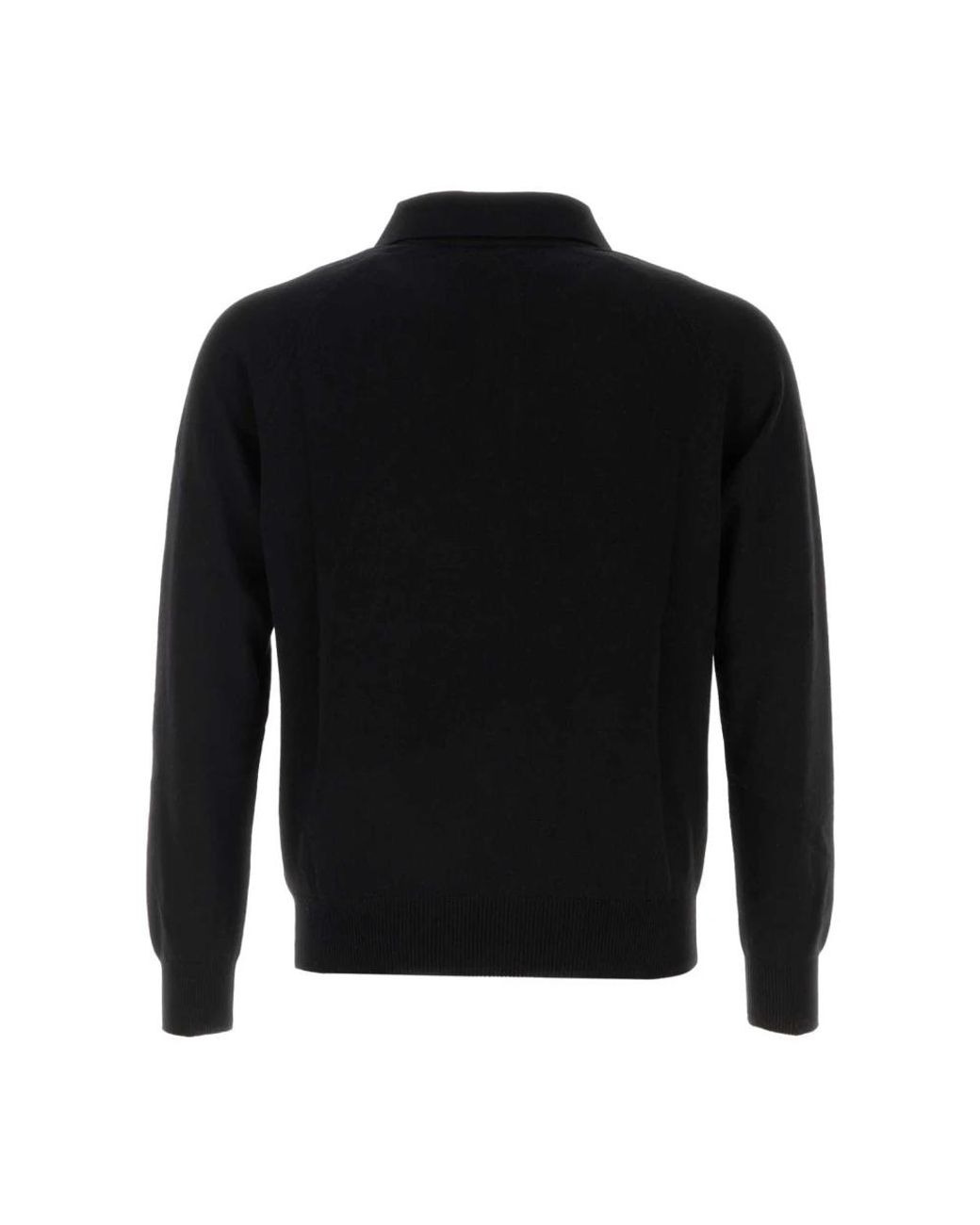 Saint Laurent Black Round-Neck Knitwear for men