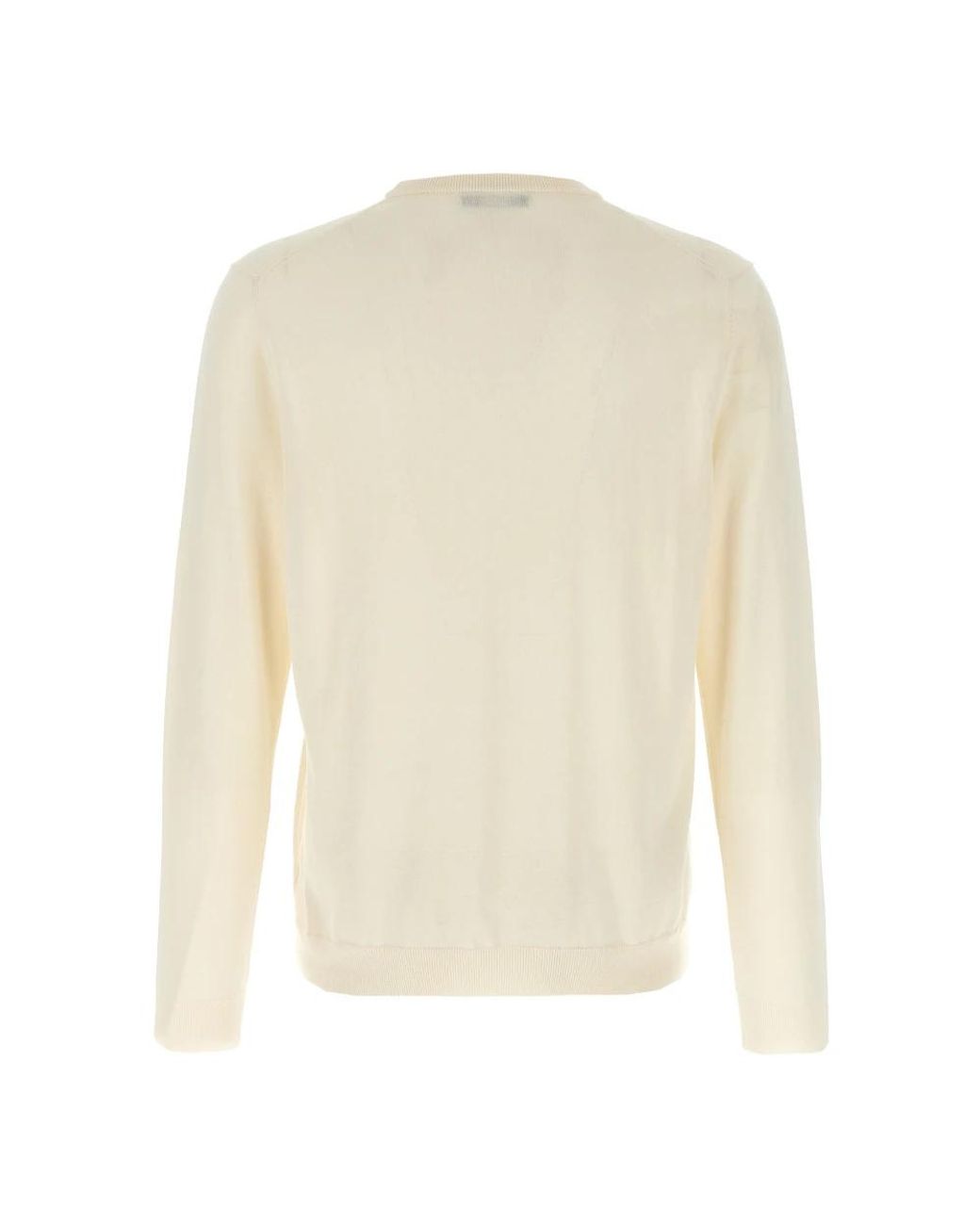 Zanone White Round-Neck Knitwear for men