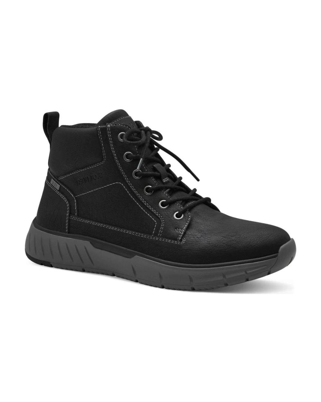 S.oliver Black Lace-Up Boots for men