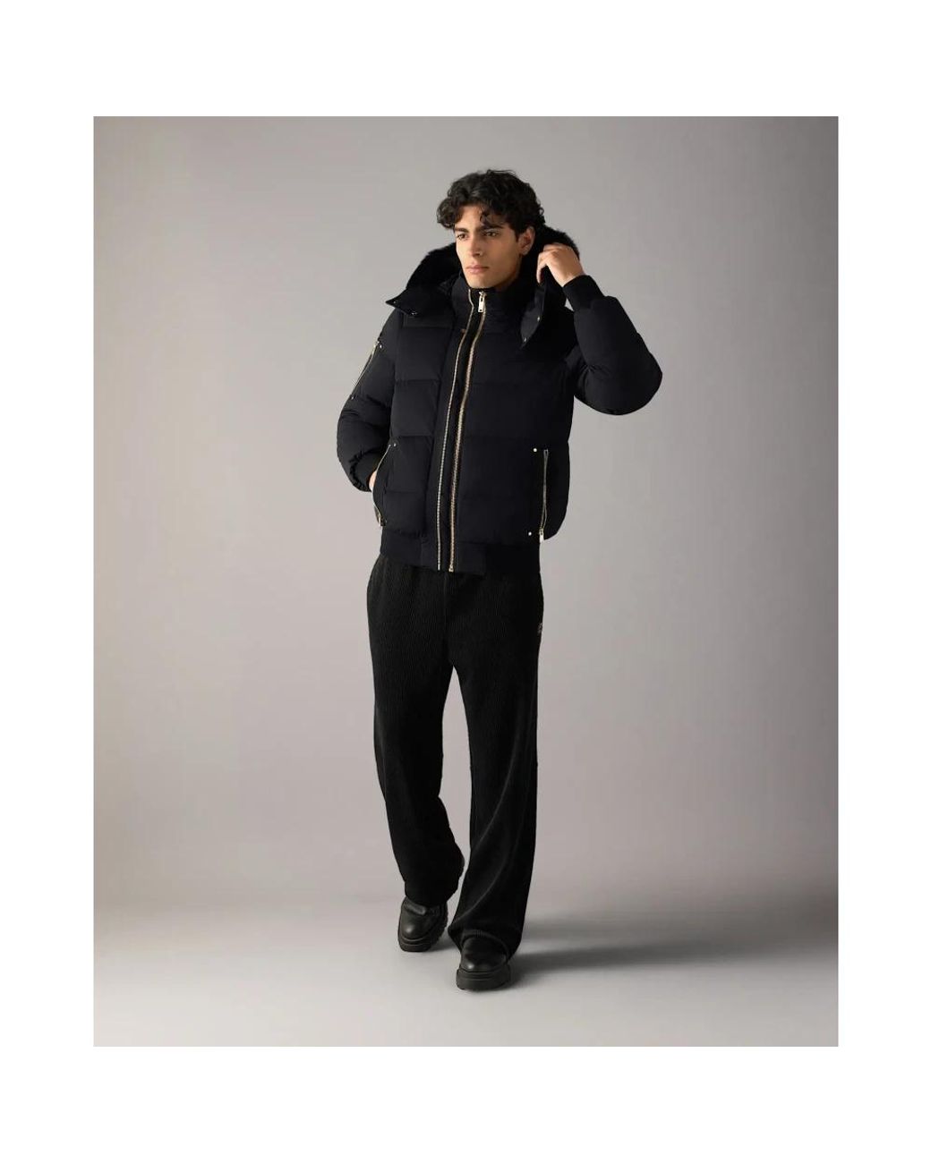 Down Jackets Moose Knuckles de hombre de color Black