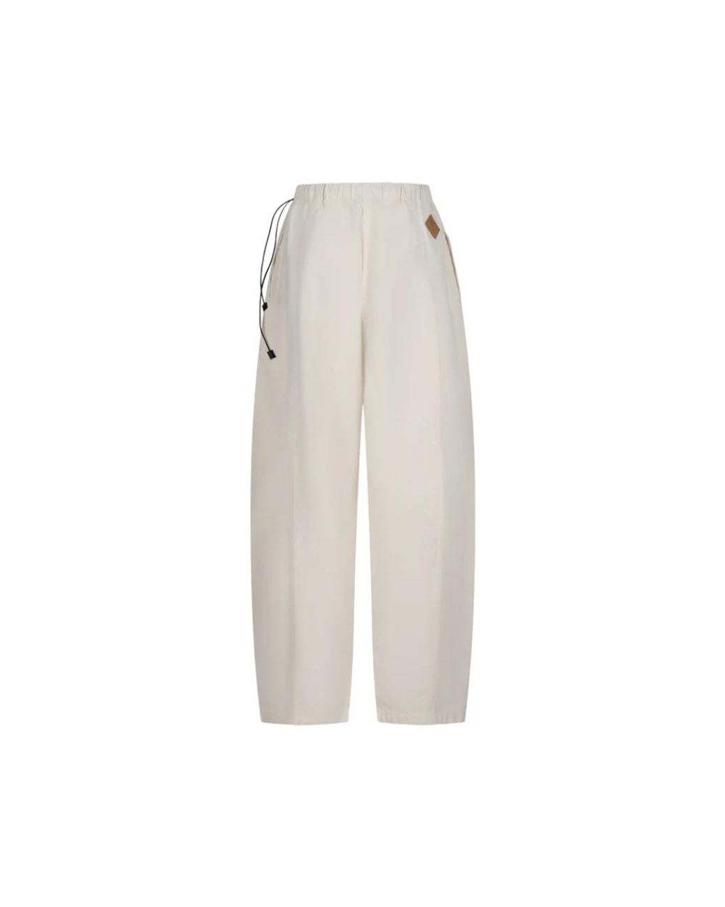 Haikure White Wide Trousers