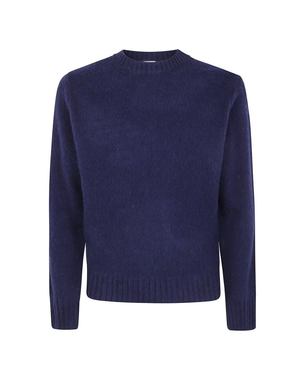 Aspesi Truien & Vesten ,Blauw ,Klassieke Trui Met Ronde Hals in het Blue voor heren