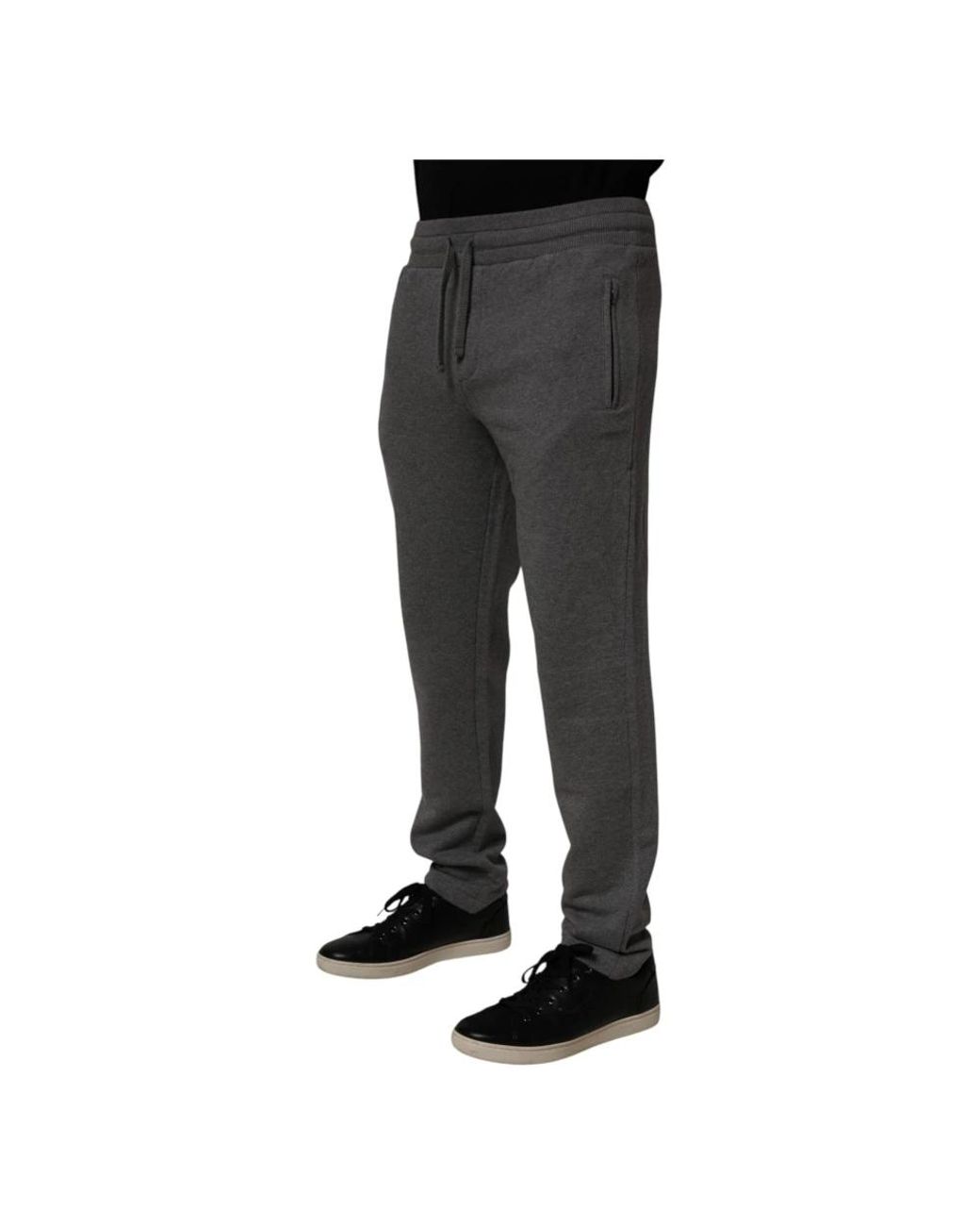 Dolce & Gabbana Black Sweatpants for men