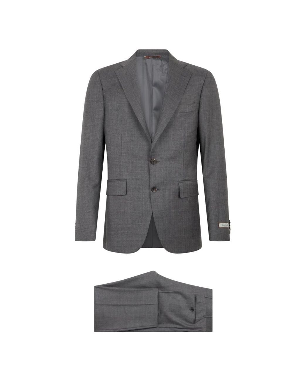 Canali Gray Single Breasted Suits for men