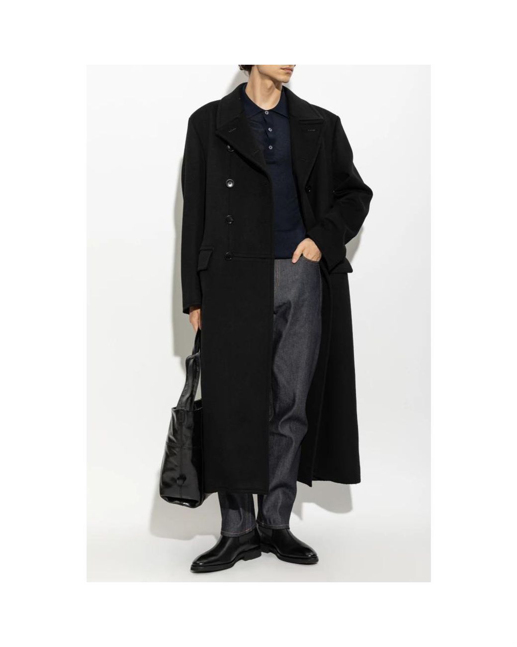 Double-Breasted Coats Tom Ford de hombre de color Black