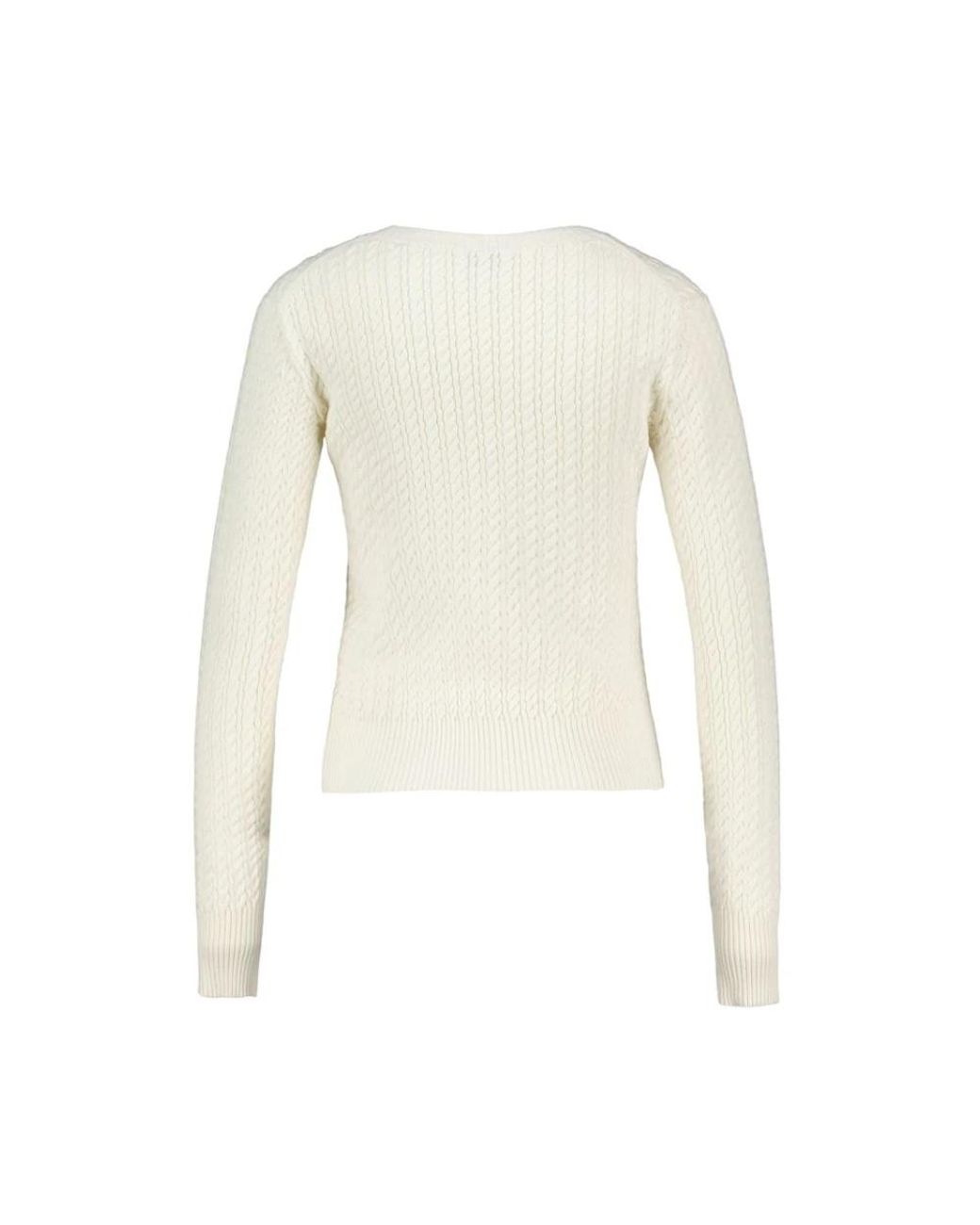 KENZO White Round-Neck Knitwear