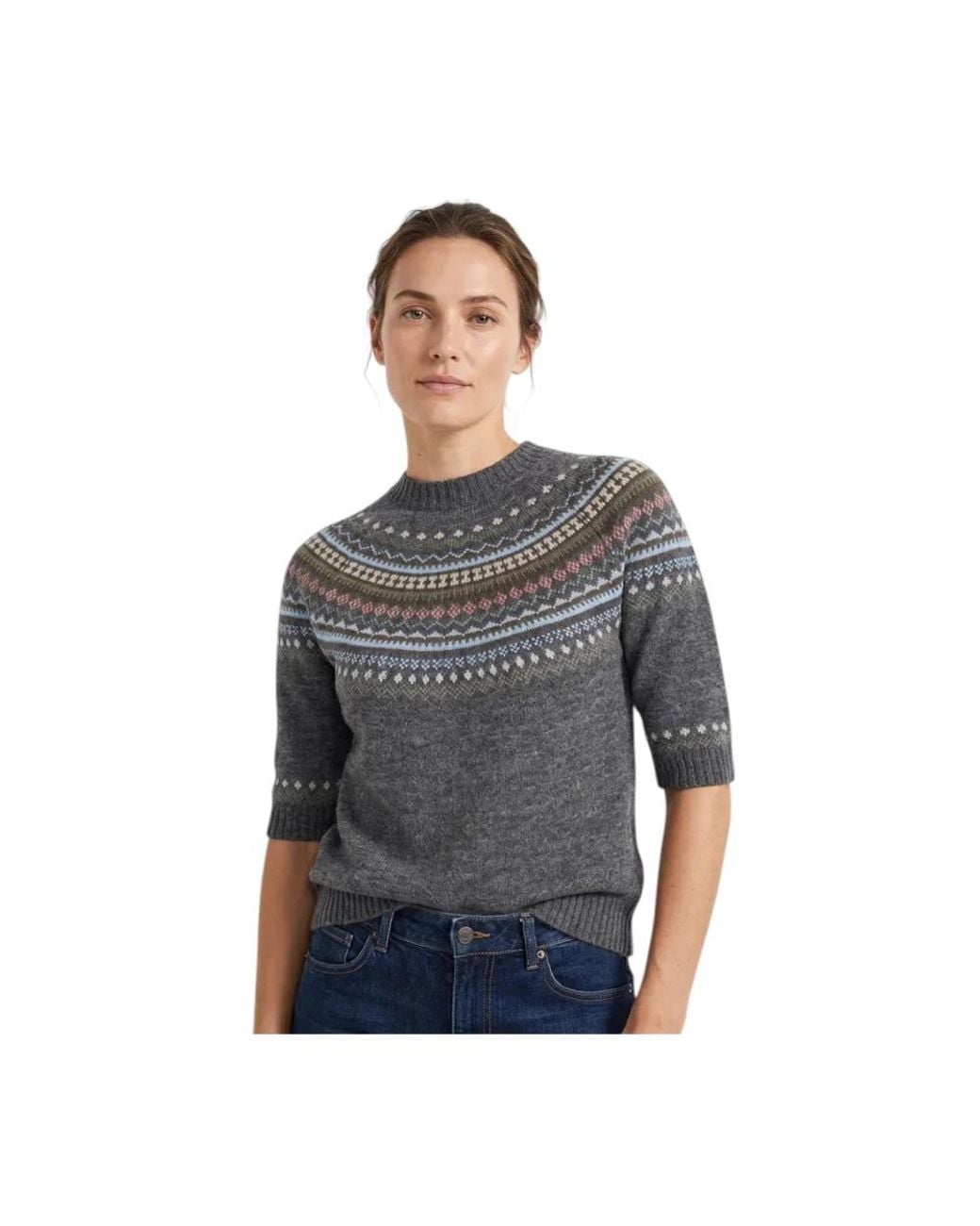 Weekend by Maxmara Gray Round-Neck Knitwear