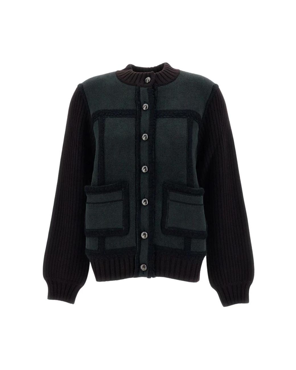 Barrie Color Block Vest in het Black