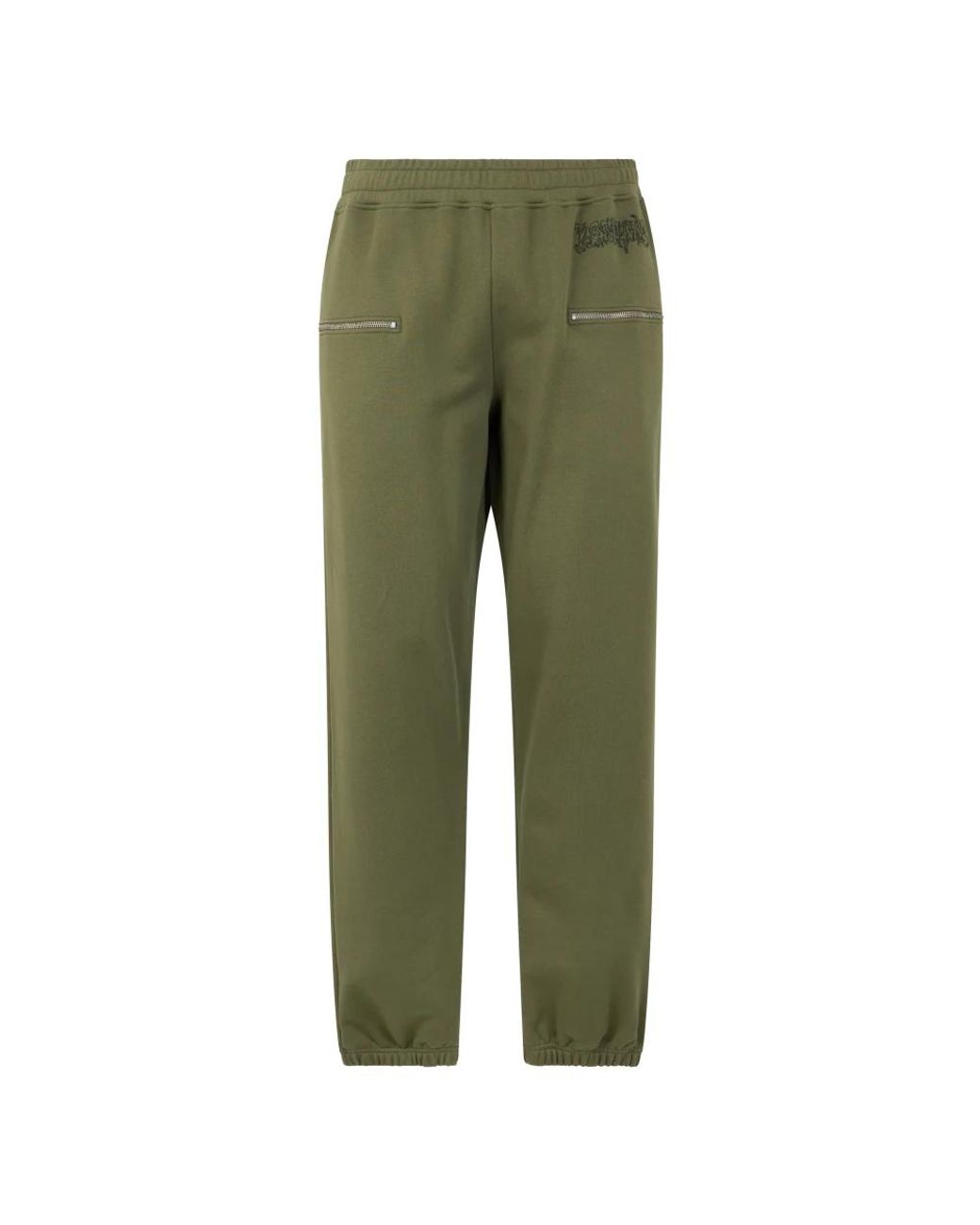 Moschino Rechte Olijfgroene Broek Met Praktische Zakken in het Green voor heren