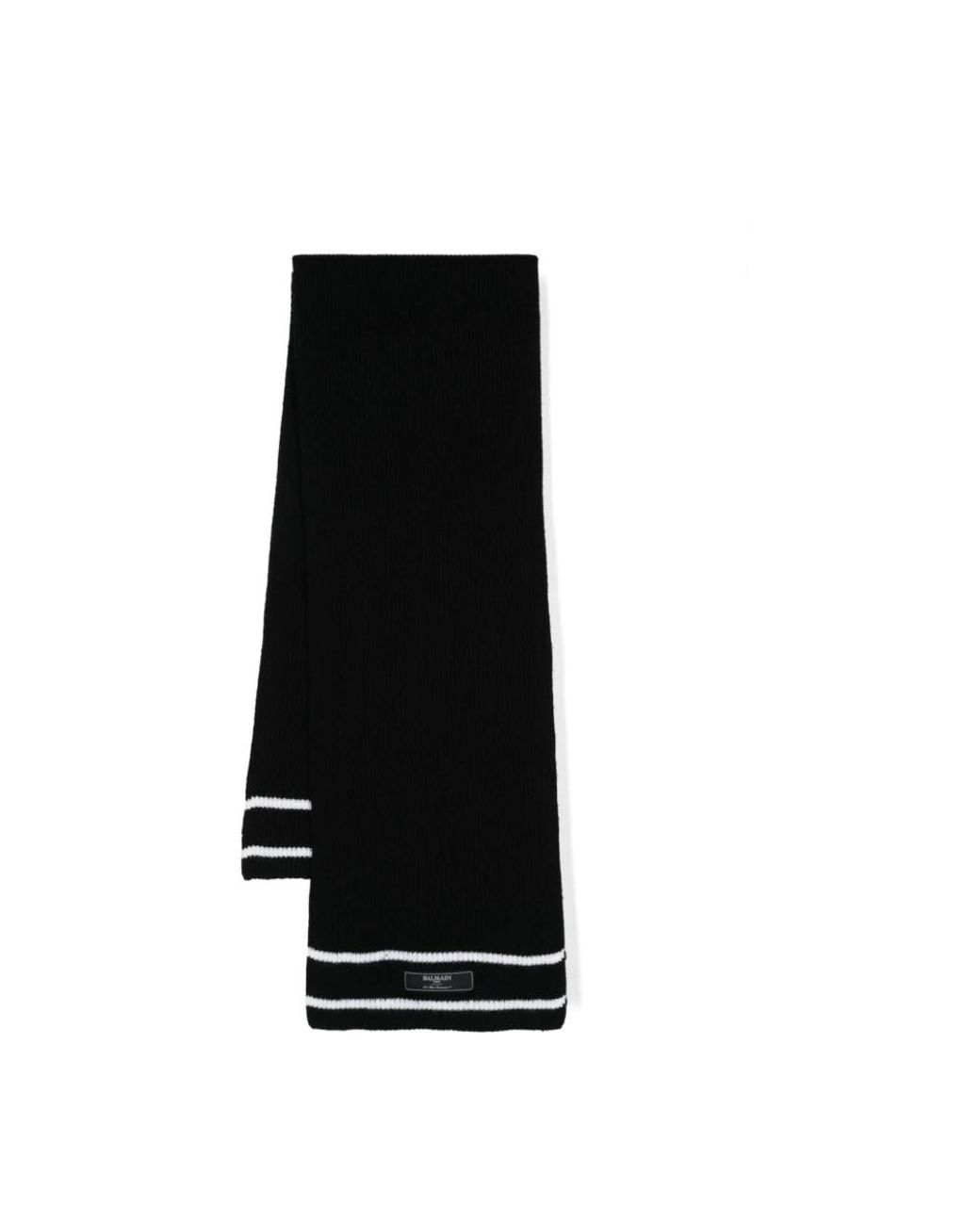 Balmain Geribbelde Sjaal in het Black