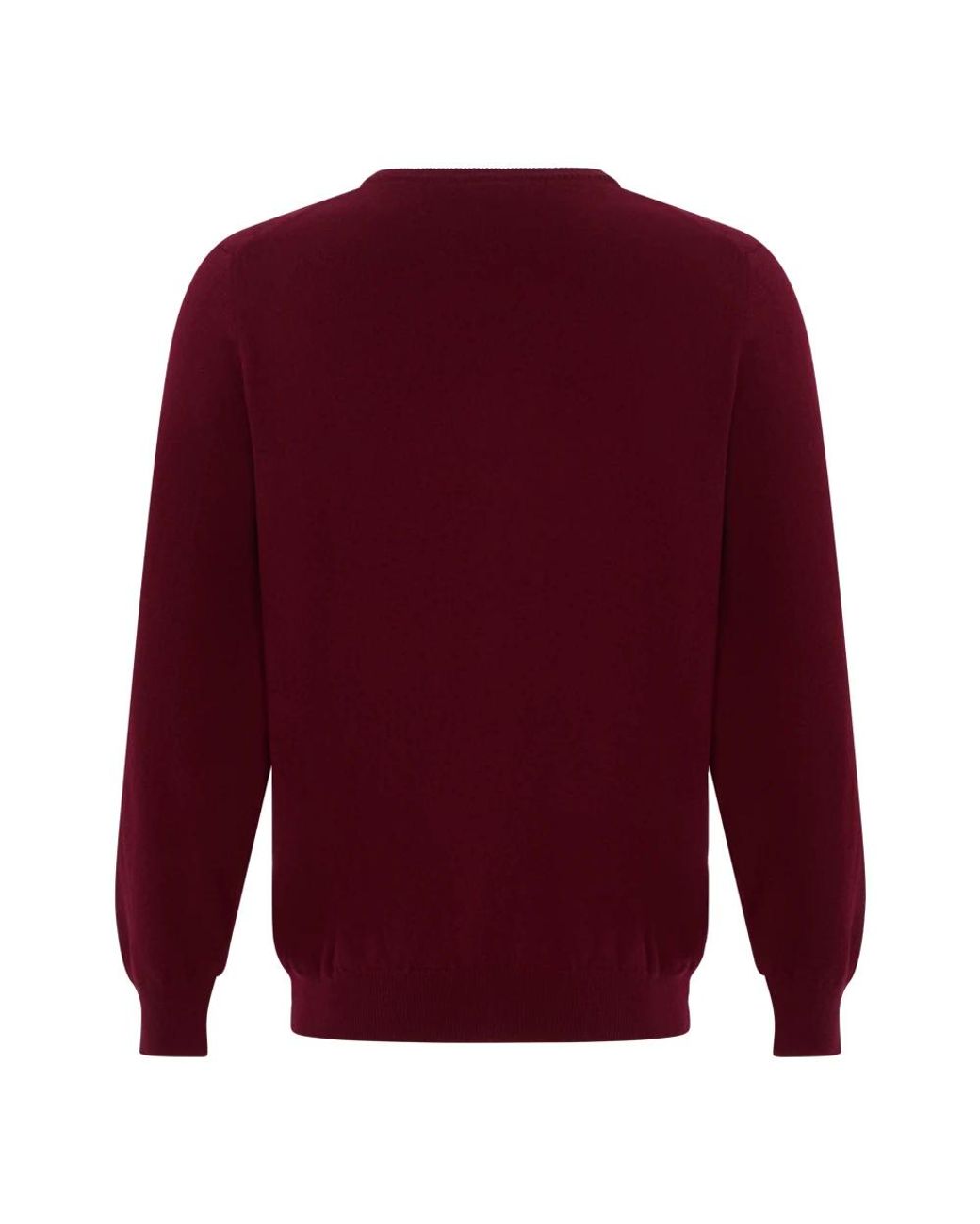 Fedeli Red V-Neck Knitwear for men
