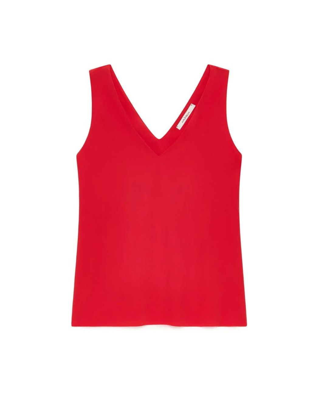 Maliparmi Red Sleeveless Tops