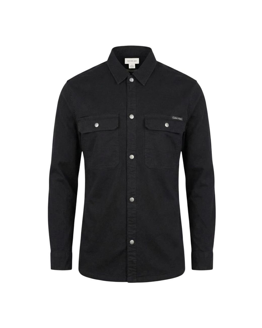 Calvin Klein Black Denim Shirts for men