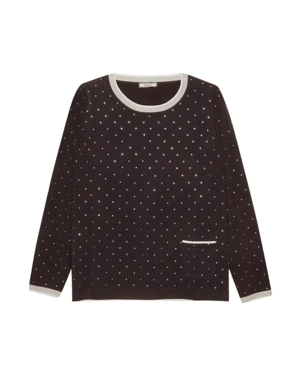 Elena Miro Brown Round-Neck Knitwear