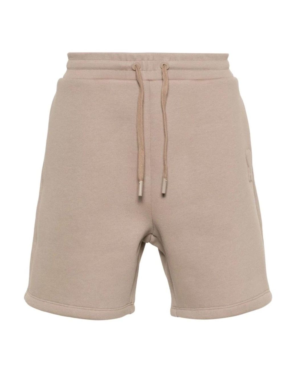 AMI Casual Katoen Polyester Shorts in het Natural
