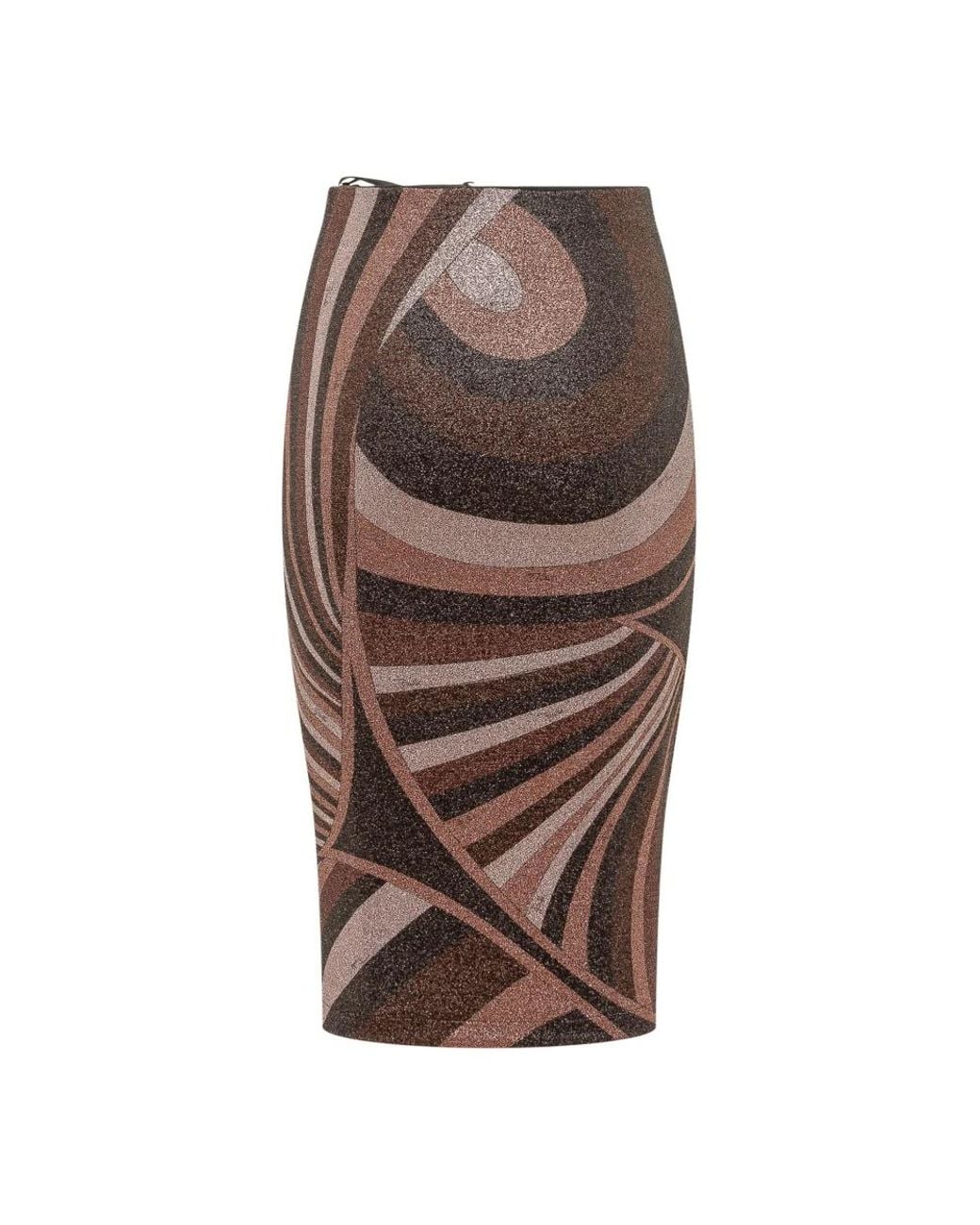Emilio Pucci Brown Pencil Skirts