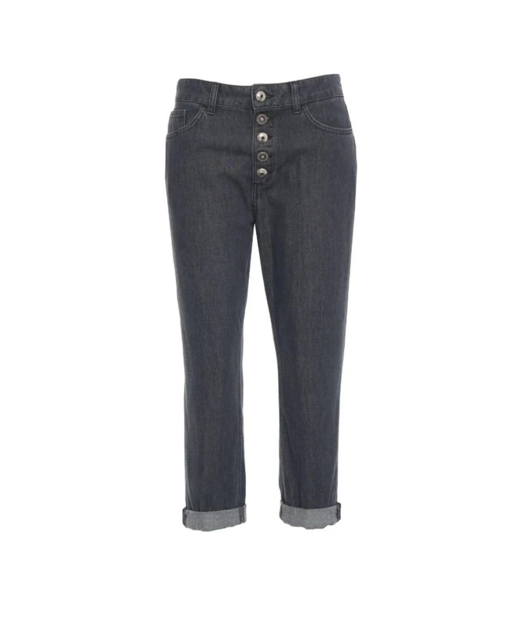 Dondup Gray Cropped Jeans