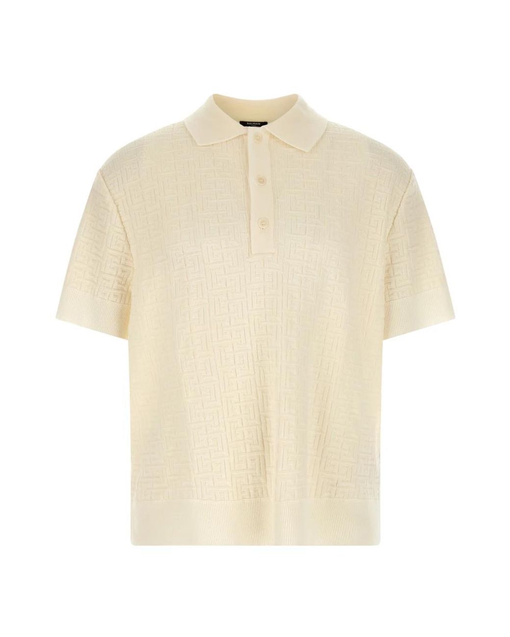 Balmain Natural Polo Shirts for men