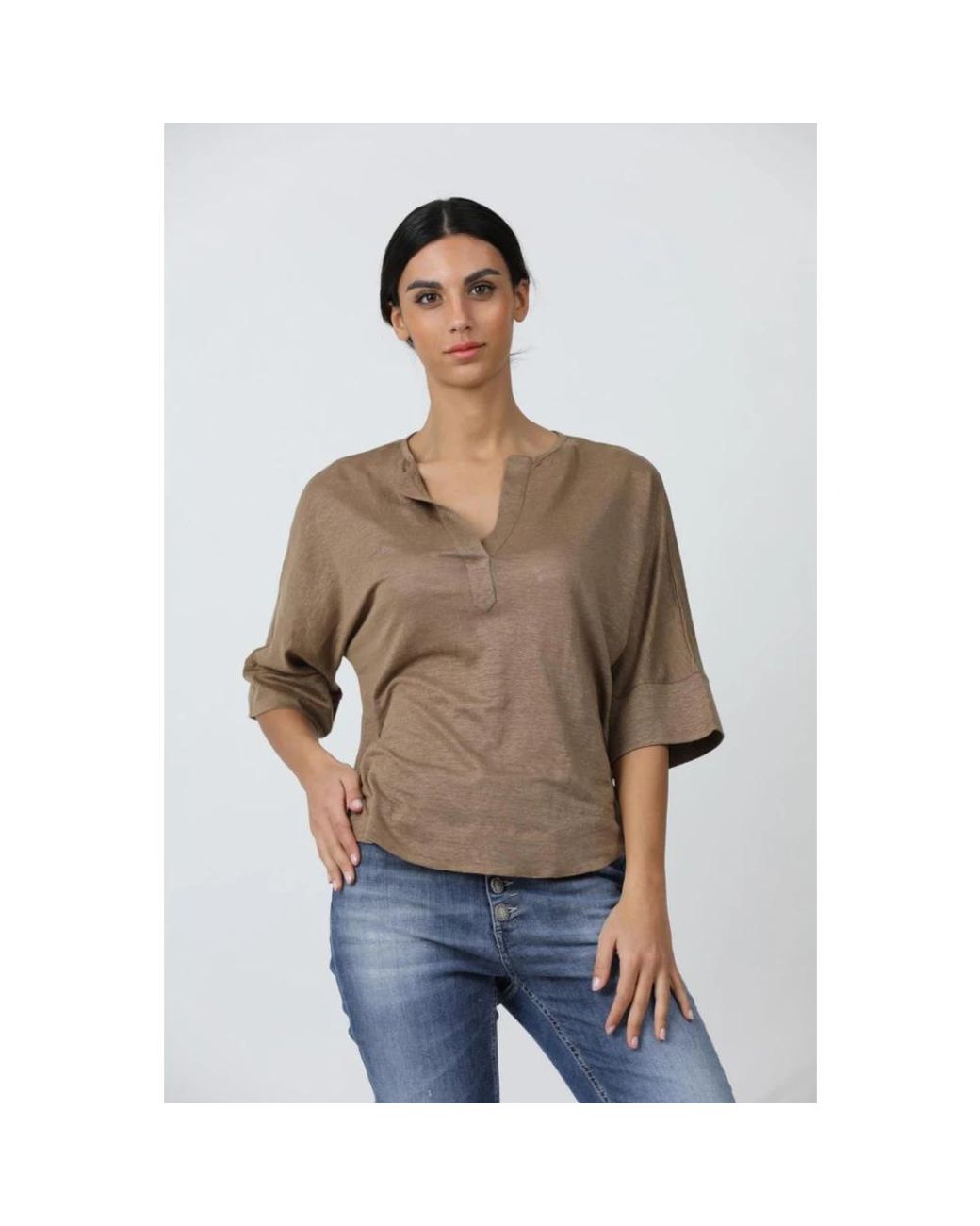 Gran Sasso Brown Blouses