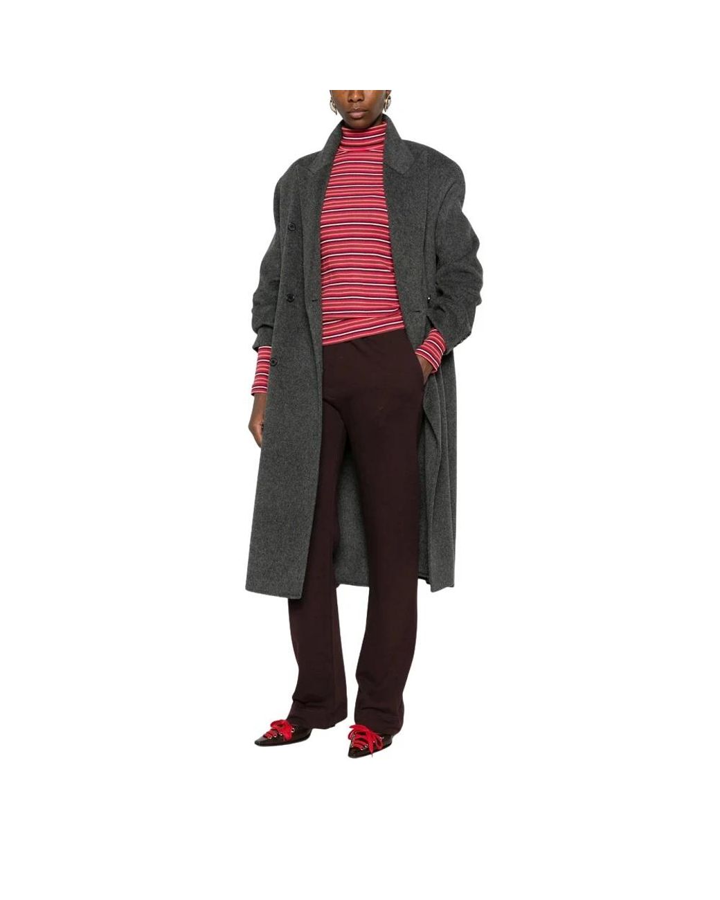 Dries Van Noten Purple Straight Leg Cotton Track Pants
