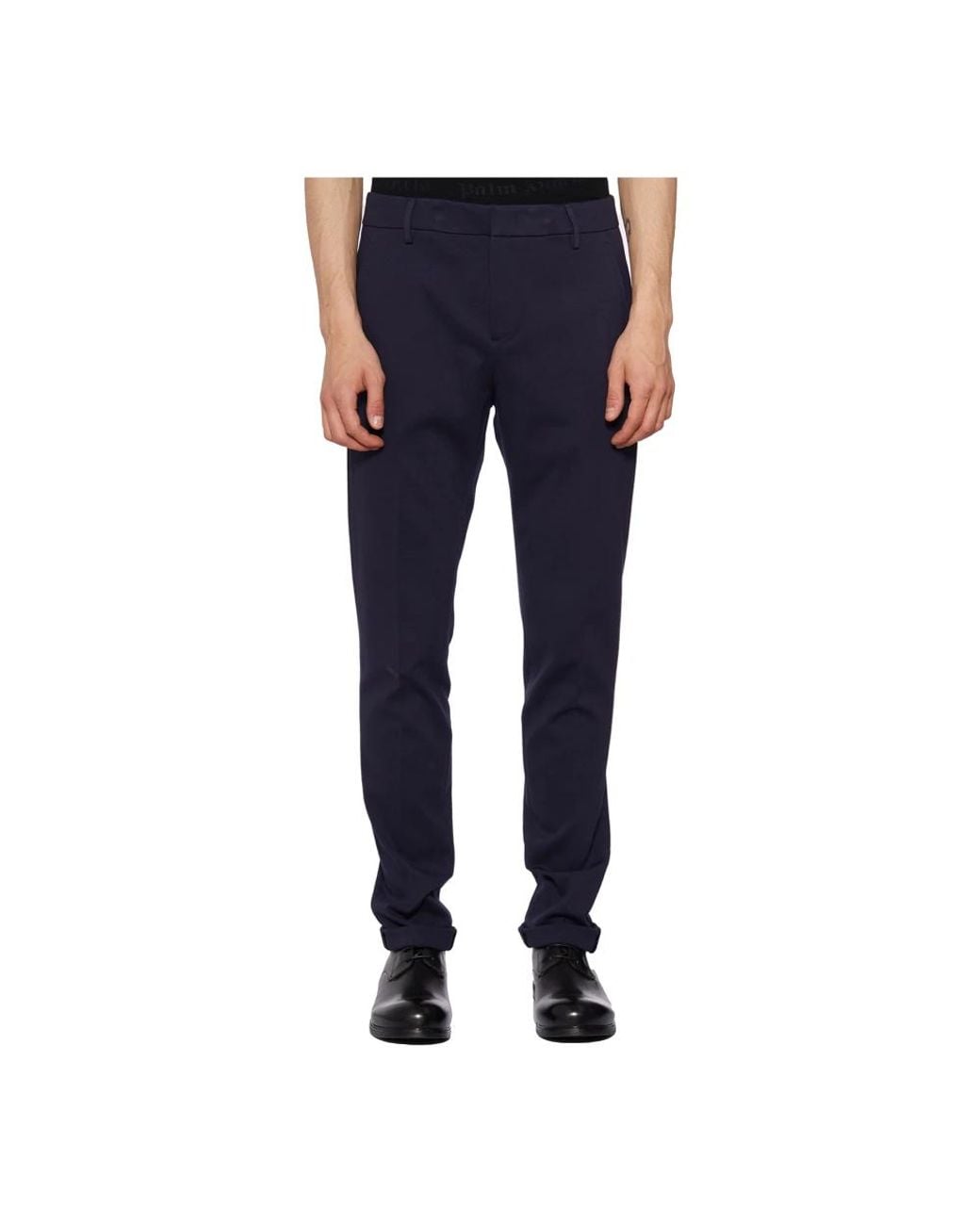 Dondup Blue Slim-Fit Trousers for men
