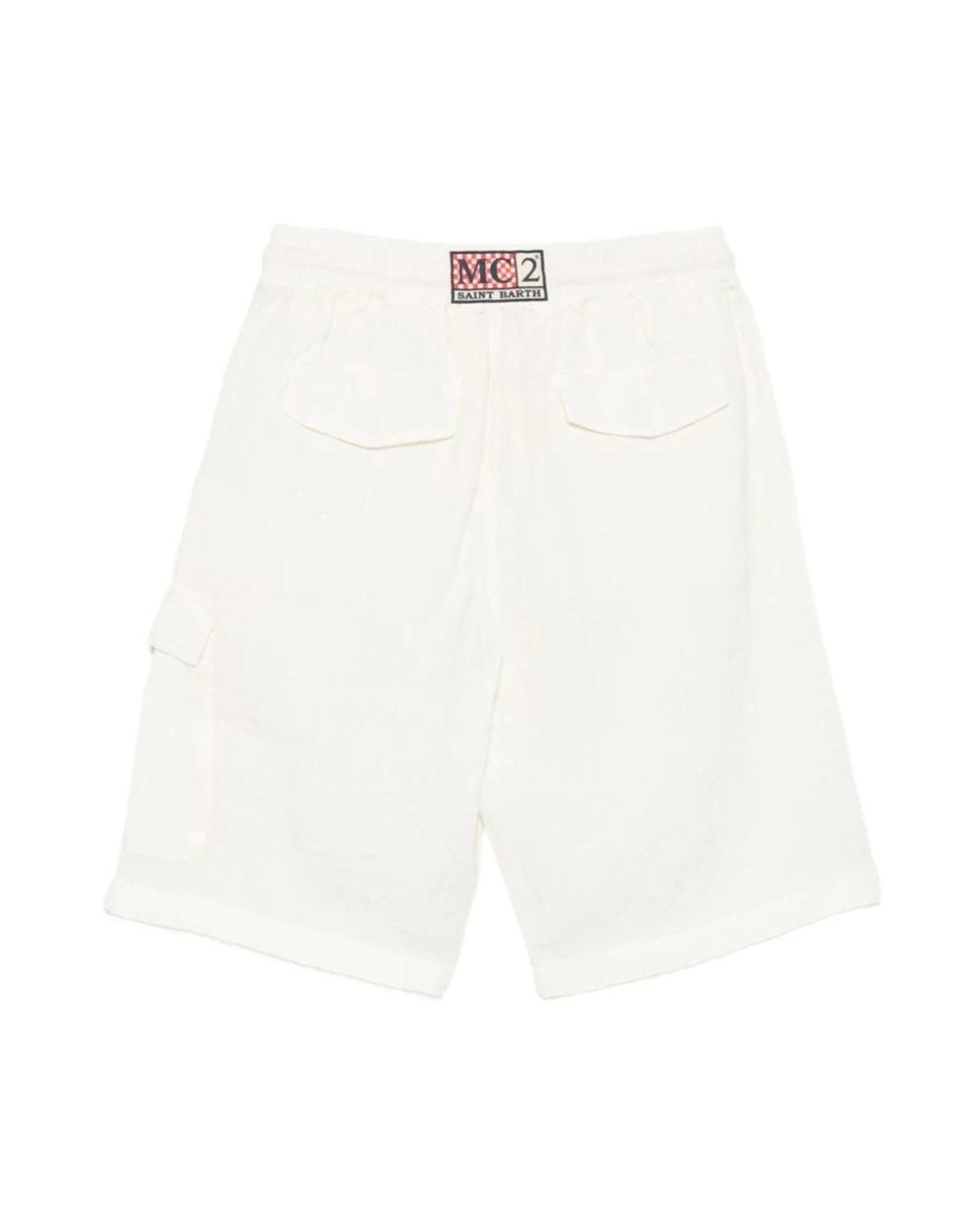 Mc2 Saint Barth White Casual Shorts for men