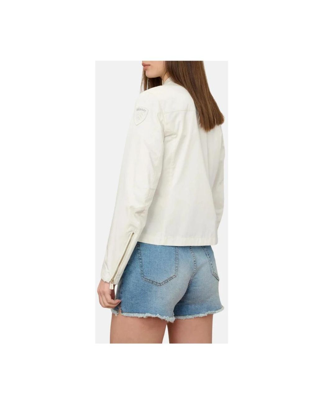 Blauer White Bomber Jackets