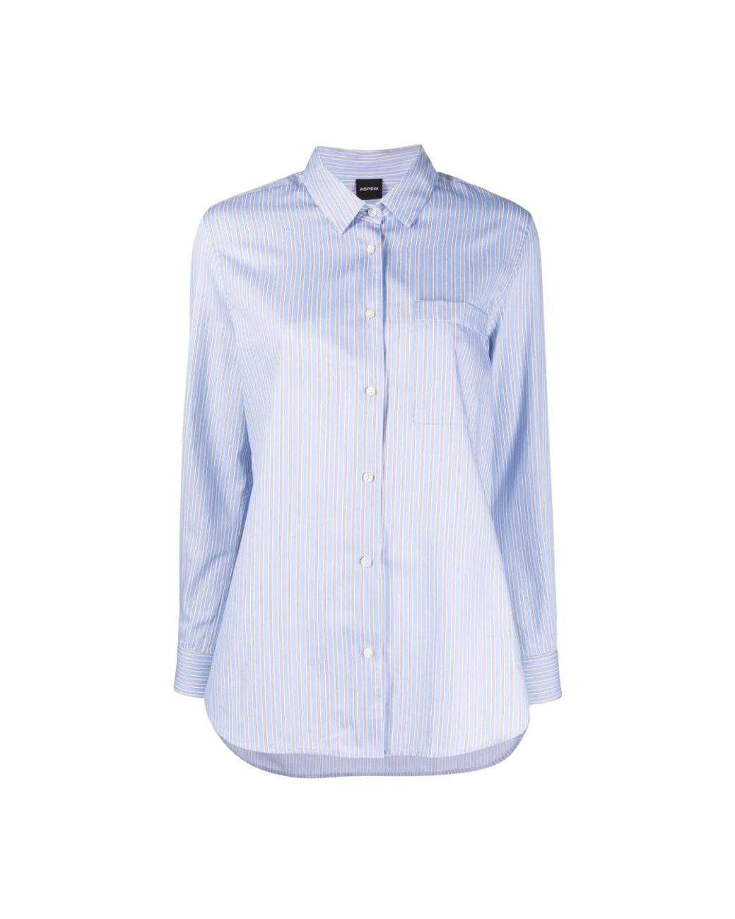Aspesi Blue Camicia Righe