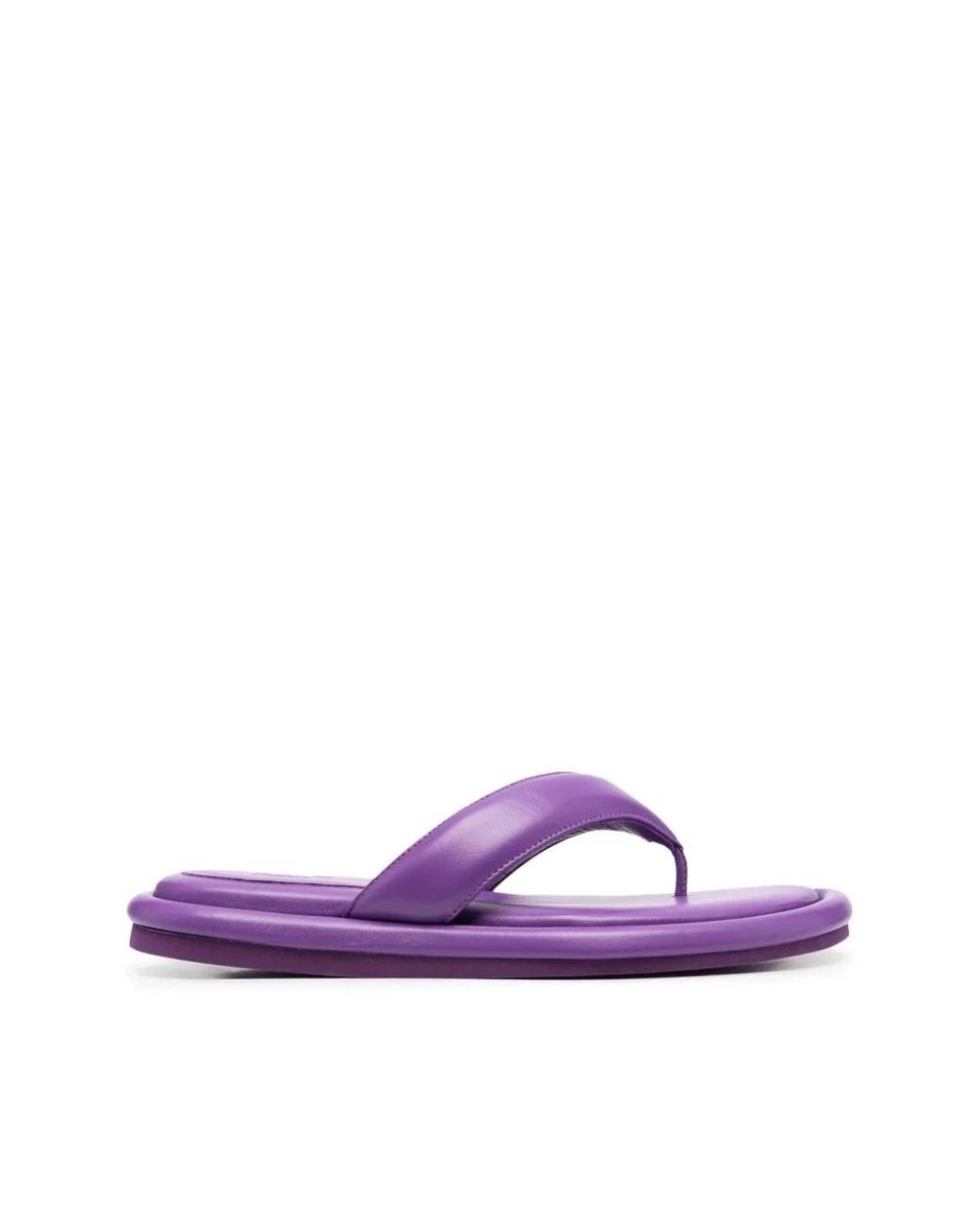 Gia Borghini Purple Flip Flops