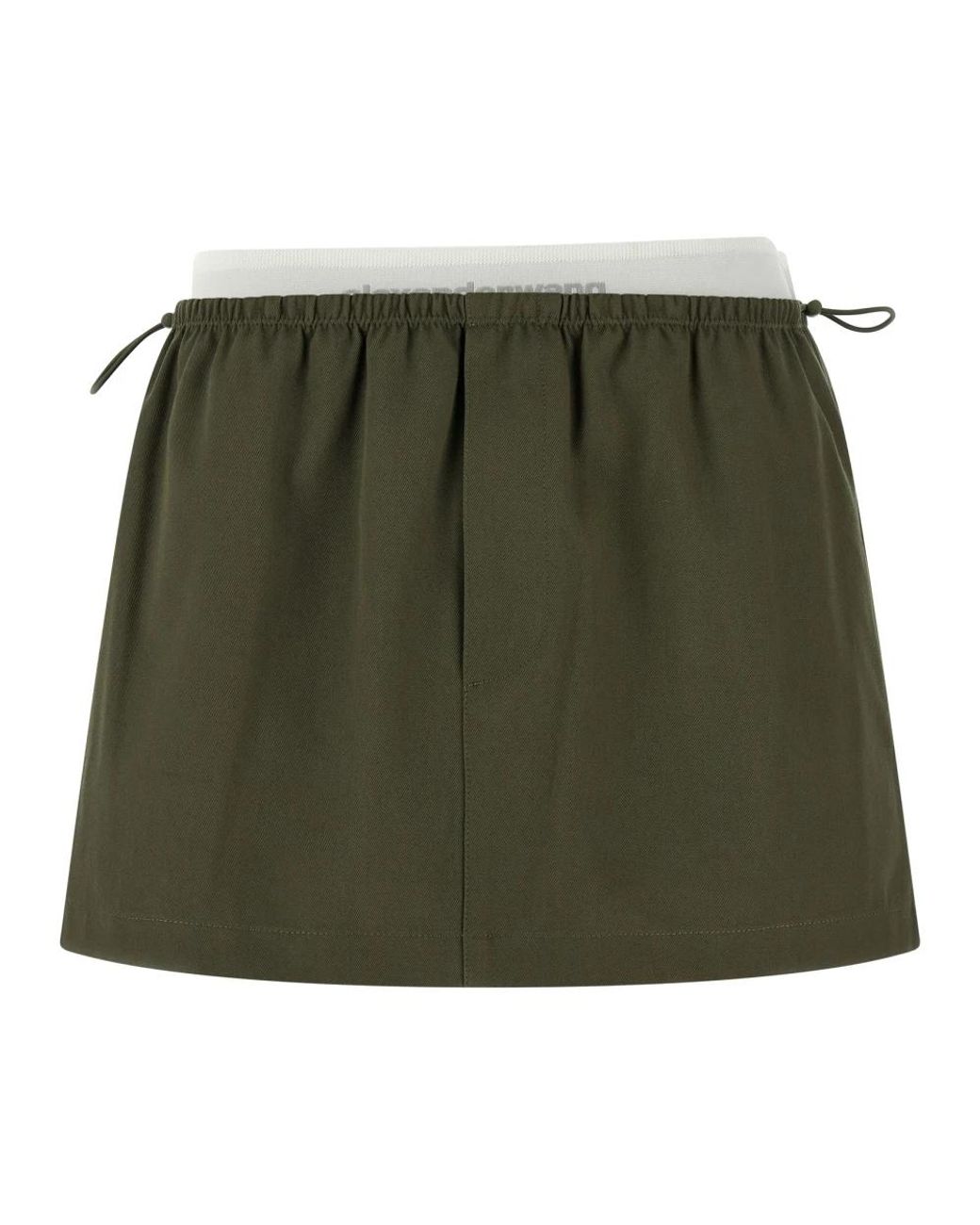 Alexander Wang Rokken ,Groen ,Katoen Cotton Mini Skirt in het Green