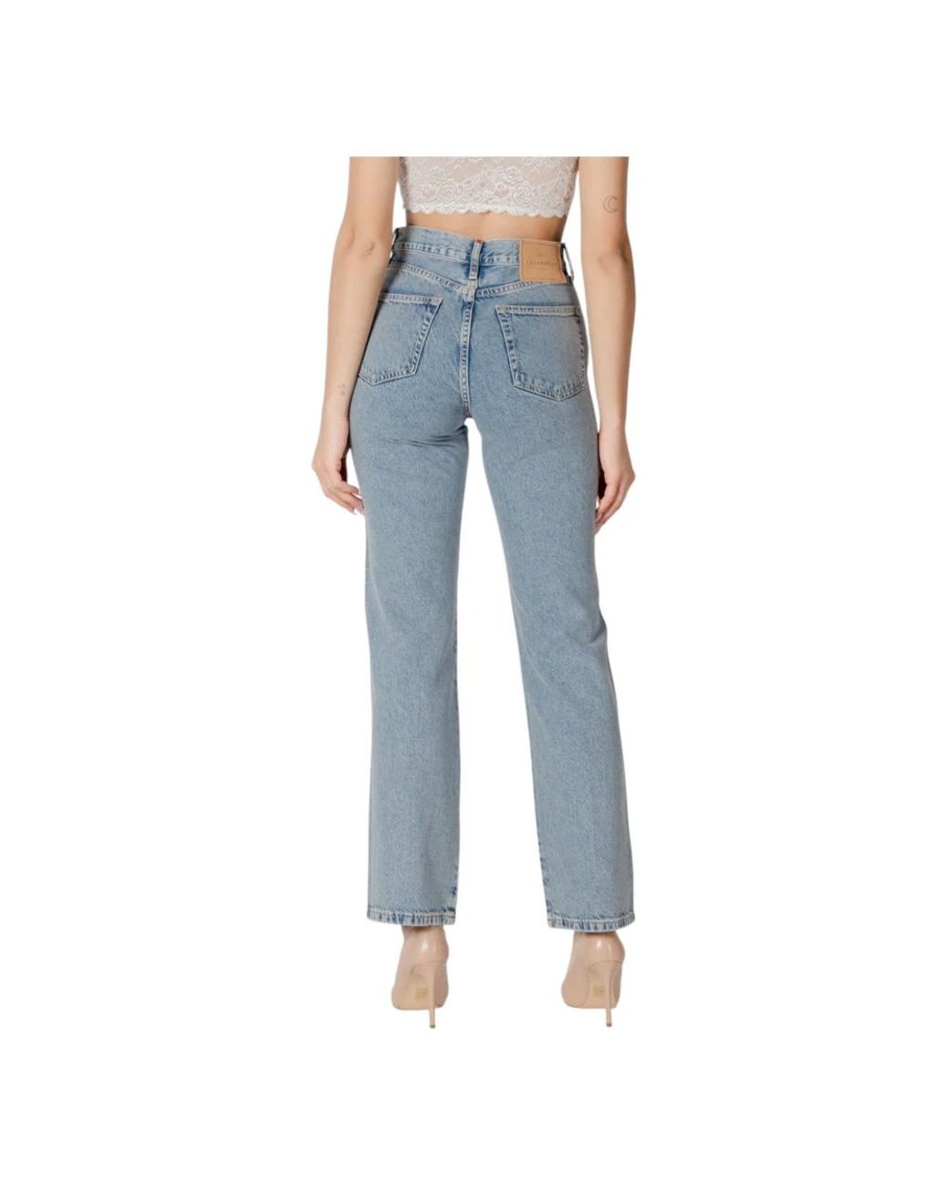 ONLY Blue Straight Fit Jeans