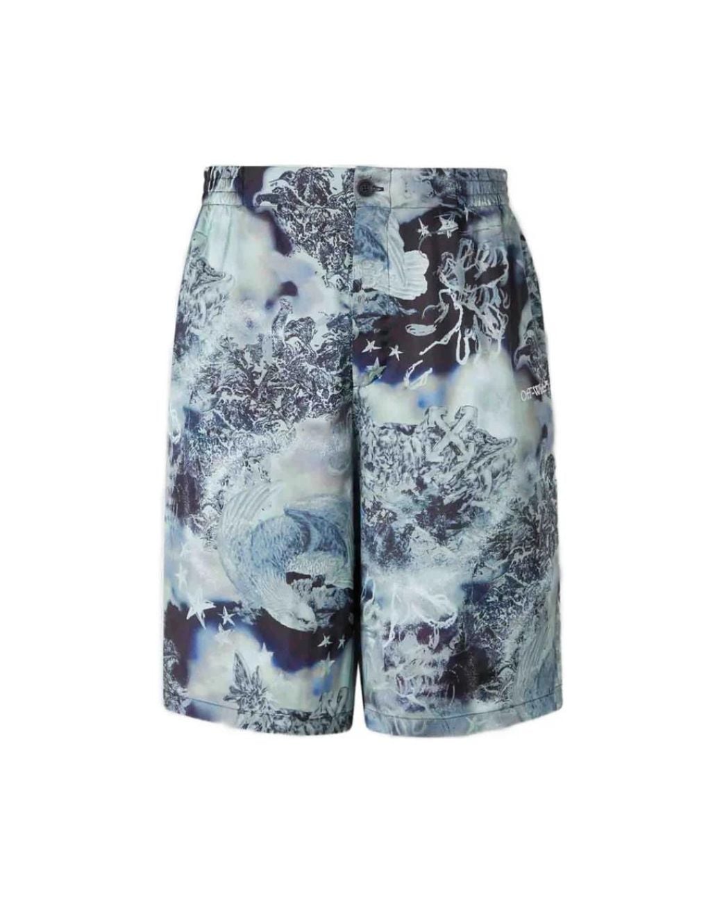 Off-White c/o Virgil Abloh Blue Casual Shorts for men