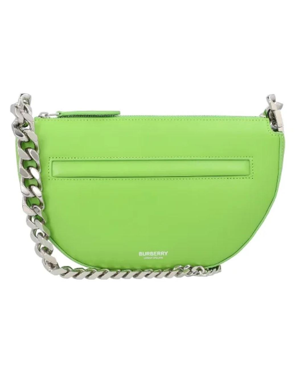 Burberry Green Shoulder Bags