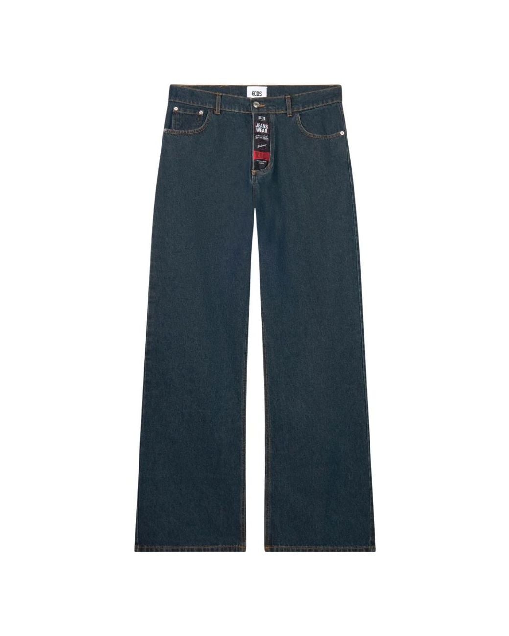 Gcds Blue Wide Jeans for men