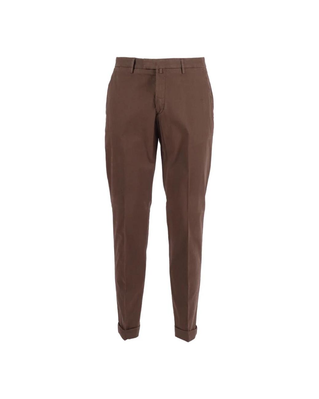 BRIGLIA Brown Chinos for men