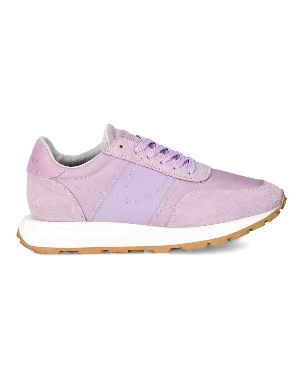Philippe Model Schoenen ,Paars ,Katoen Sneakers Tour Running in het Purple