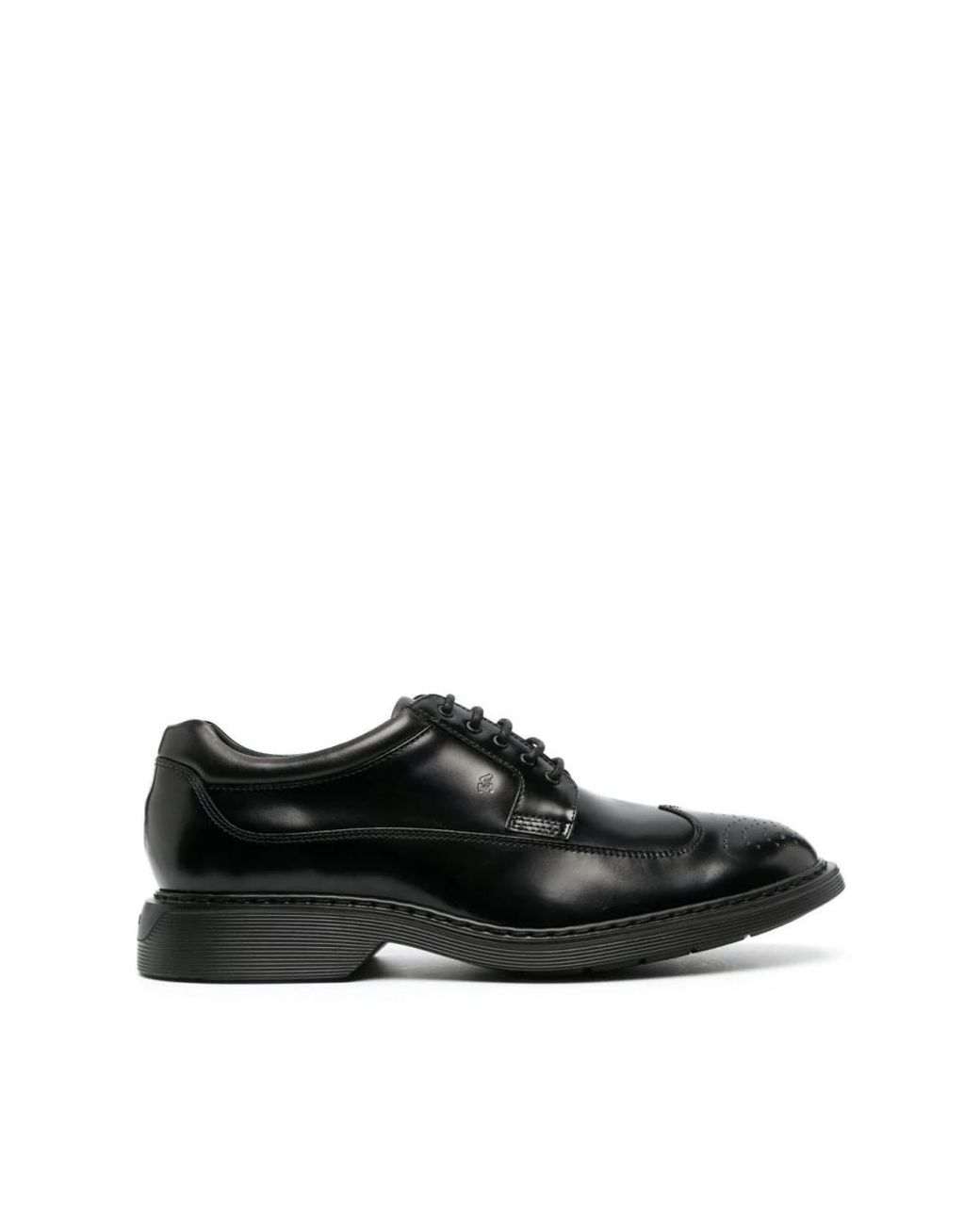 Hogan Black Laced Shoes for men