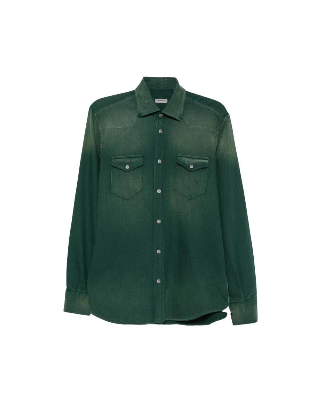 Sartorio Napoli Green Casual Shirts for men