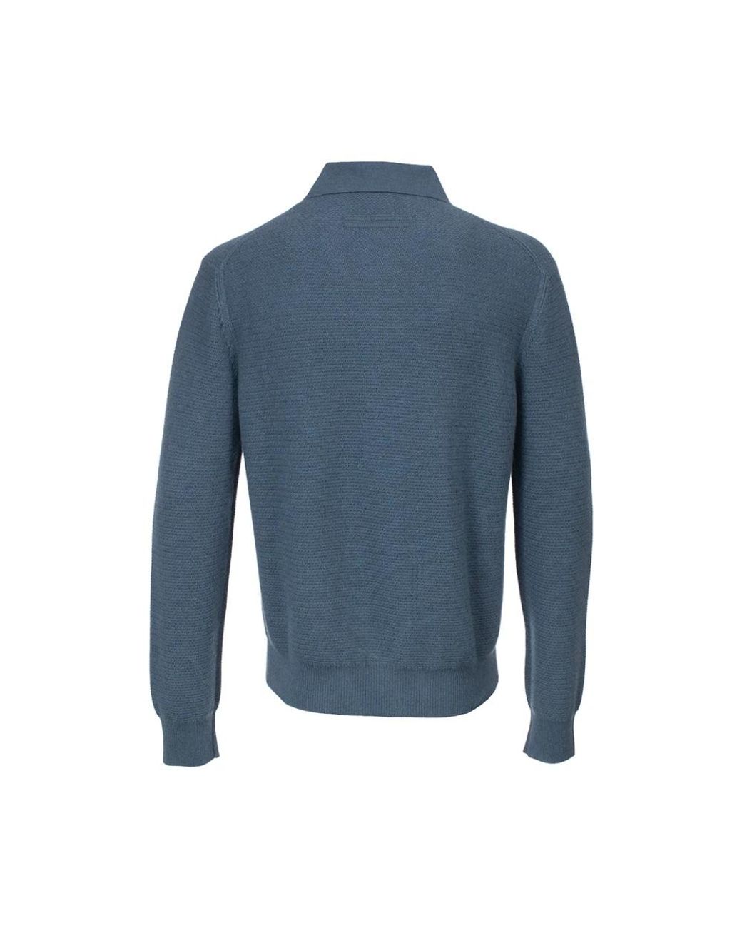 Zegna Blue Cashmere Knitwear for men