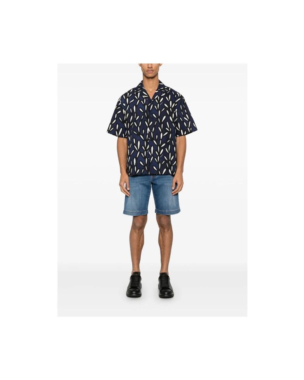 Jacob Cohen Blue Denim Shorts for men