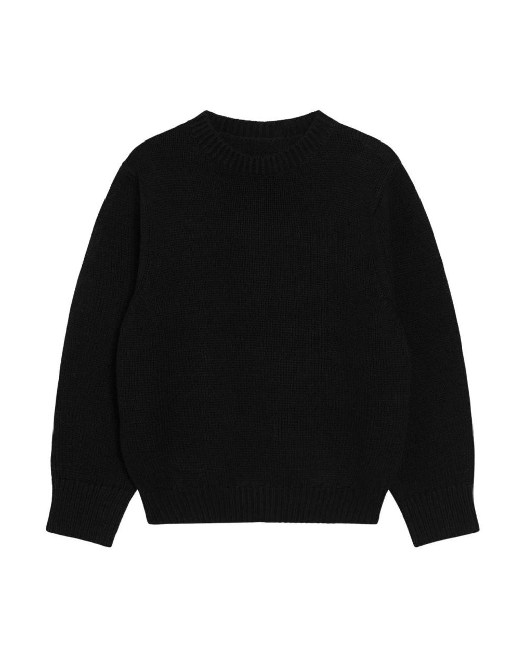 Totême Black Round-Neck Knitwear