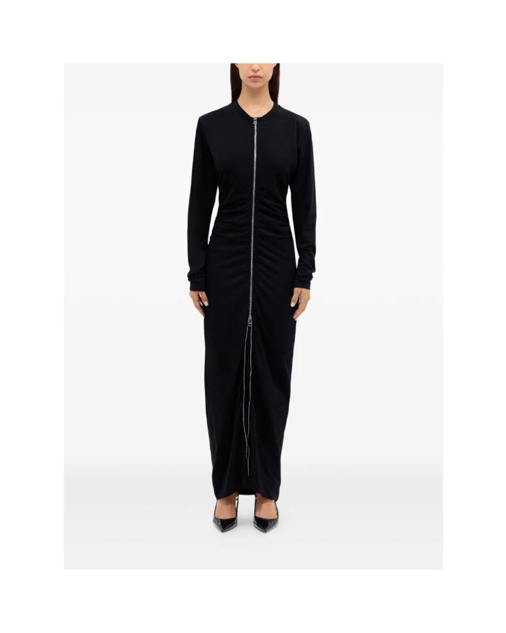 MSGM Kleedjes ,Zwart ,Maxi-Jurk in het Black