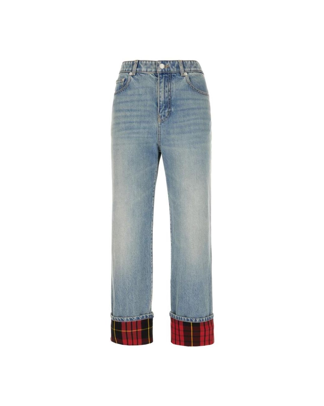 McQueen Blue Straight Jeans